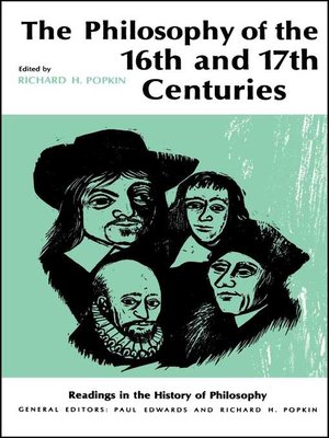 cover image of Philosophy of the Sixteenth and Seventeenth Centuries